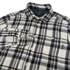 Eddie Bauer Mens Plaid Flannel Long Sleeve Button Up Shirt Size S Small